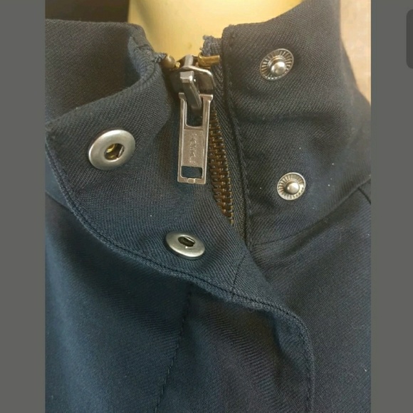 *SOLD* Bird Juicy Couture Navy Cape Poncho Jacket - Picture 2 of 6